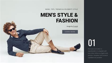 men's fashion website.